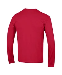 Champion Men's Red Utah Utes Arch Over Logo 2-Hit Long Sleeve T-Shirt