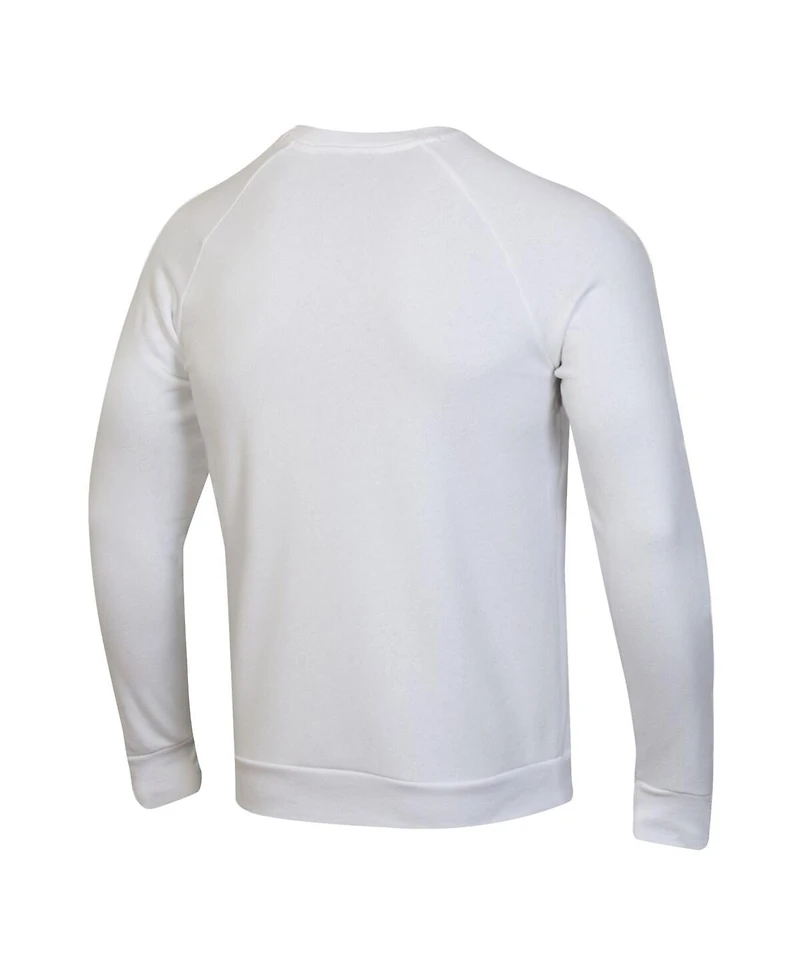 Under Armour Men's White Notre Dame Fighting Irish Sideline Rival Fleece Crewneck Sweatshirt