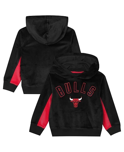 Outerstuff Preschool Black Chicago Bulls Velour Hoodie