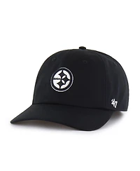 '47 Brand Men's Black Pittsburgh Steelers Foundational Franchise Fitted Hat