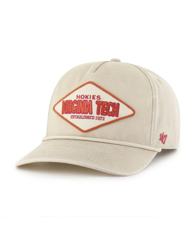 '47 Brand Men's and Women's Cream Virginia Tech Hokies Outdoorsmen Cairn Hitch Adjustable Hat