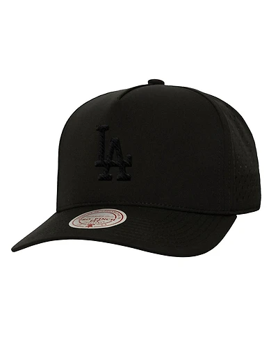 Mitchell & Ness Men's Black Los Angeles Dodgers Perfect Icon Pro Pinch Snapback Hat