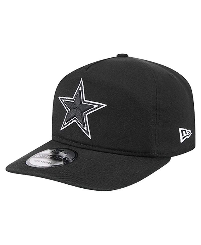 New Era Men's Black/White Dallas Cowboys 19TWENTY Adjustable Hat