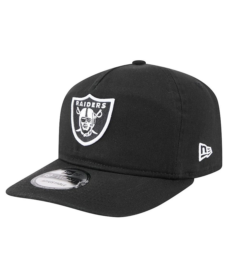 New Era Men's Black/White Las Vegas Raiders 19TWENTY Adjustable Hat