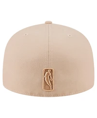 New Era Men's Khaki Los Angeles Lakers Color Pack A-Frame 59FIFTY Fitted Hat