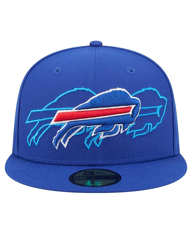 New Era Men's Royal Buffalo Bills Tri-Hit 59FIFTY Fitted Hat