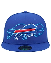 New Era Men's Royal Buffalo Bills Tri-Hit 59FIFTY Fitted Hat