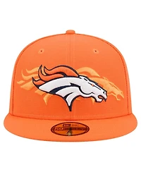 New Era Men's Orange Denver Broncos Tri-Hit 59FIFTY Fitted Hat