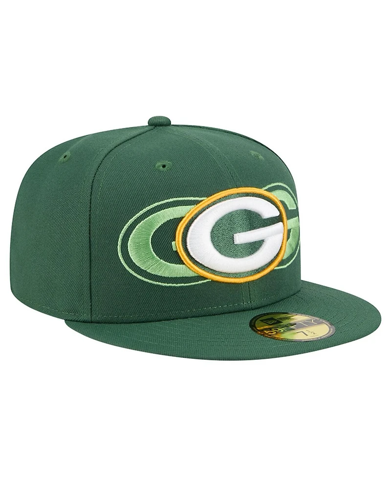 New Era Men's Green Bay Packers Tri-Hit 59FIFTY Fitted Hat