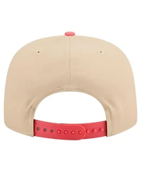 New Era Men's Light Beige/Coral Kansas City Royals Color Pack A-Frame 9FIFTY Snapback Hat