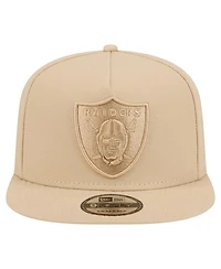 New Era Men's Light Beige Las Vegas Raiders Color Pack A-Frame 9FIFTY Snapback Hat