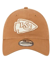 New Era Men's Brown Kansas City Chiefs Stamp 9TWENTY Adjustable Hat