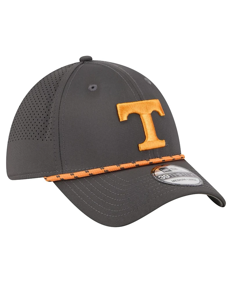 New Era Men's Charcoal Tennessee Volunteers Rope 39THIRTY Flex Hat