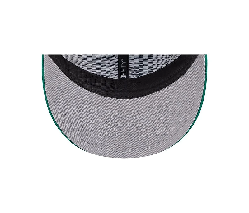 New Era Men's Kelly Green/Green Dallas Stars Wool Pin Low Profile 9FIFTY Snapback Hat