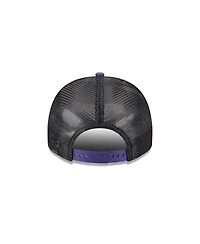 New Era Men's Cream/Black Baltimore Ravens Banner A-Frame 9FIFTY Trucker Snapback Hat