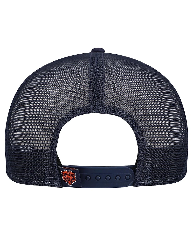 New Era Men's Orange/Navy Chicago Bears Outdoor Split Panel 9FIFTY Snapback Hat