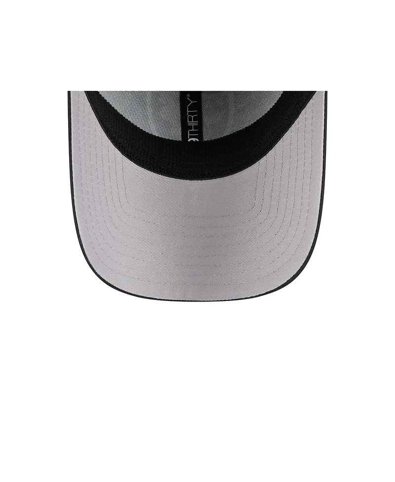 New Era Men's Black Las Vegas Raiders Outline 39THIRTY Flex Hat