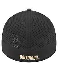 New Era Men's Black Colorado Buffaloes Rope 39THIRTY Flex Hat