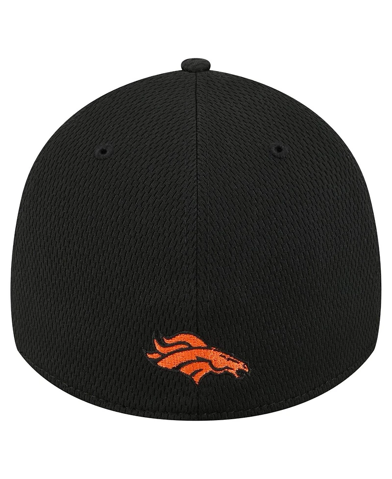 New Era Men's Black Denver Broncos Scoreboard 39THIRTY Flex Hat