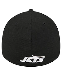 New Era Men's Black New York Jets Scoreboard 39THIRTY Flex Hat
