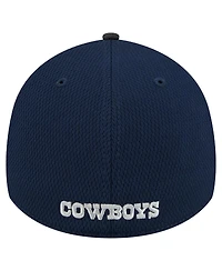 New Era Men's Navy/Black Dallas Cowboys Visor Hit 39THIRTY Flex Hat