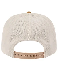 New Era Men's Tan/Light Brown Detroit Red Wings Two-Tone Trucker 9SEVENTY Stretch Snap Adjustable Hat