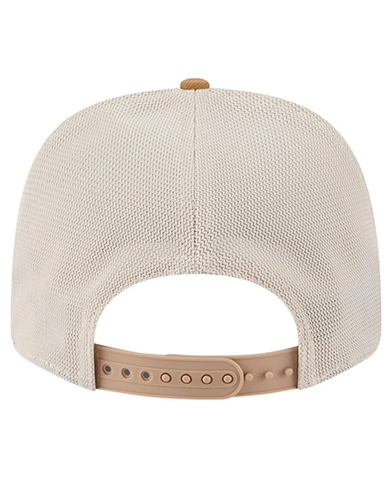 New Era Men's Tan/Light Brown New York Knicks Two-Tone 9SEVENTY Adjustable Trucker Hat