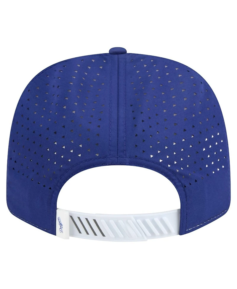 New Era Men's White/Royal Los Angeles Dodgers Established Patch 9SEVENTY Adjustable Hat
