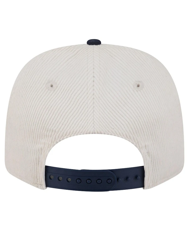 New Era Men's Stone/Navy Chicago Bears Loyal Corduroy 9SEVENTY Adjustable Hat