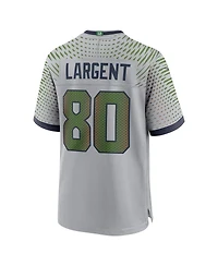 Nike Men's Steve Largent Wolf Gray Seattle Seahawks 2025 Rivalries Collection Retired Player Game Jersey
