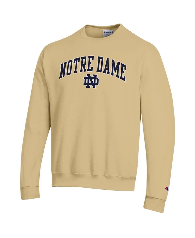 Champion Men's Gold Notre Dame Fighting Irish Arch Over Logo Pullover Sweatshirt