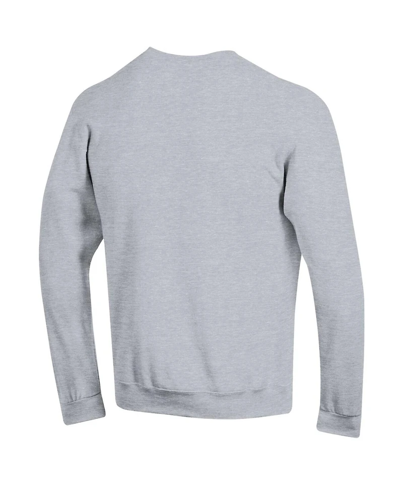 Champion Men's Heather Gray Usc Trojans Arch Over Logo Pullover Sweatshirt