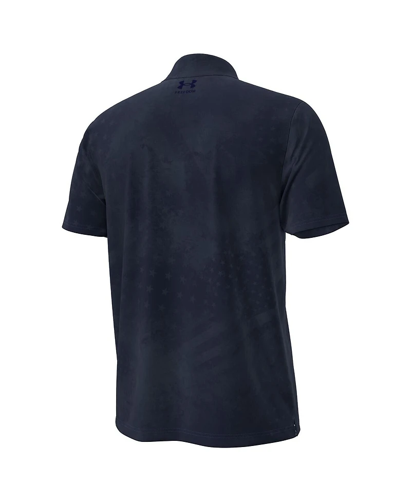 Under Armour Men's Navy Notre Dame Fighting Irish Freedom Collection ArmourFuse Polo Shirt