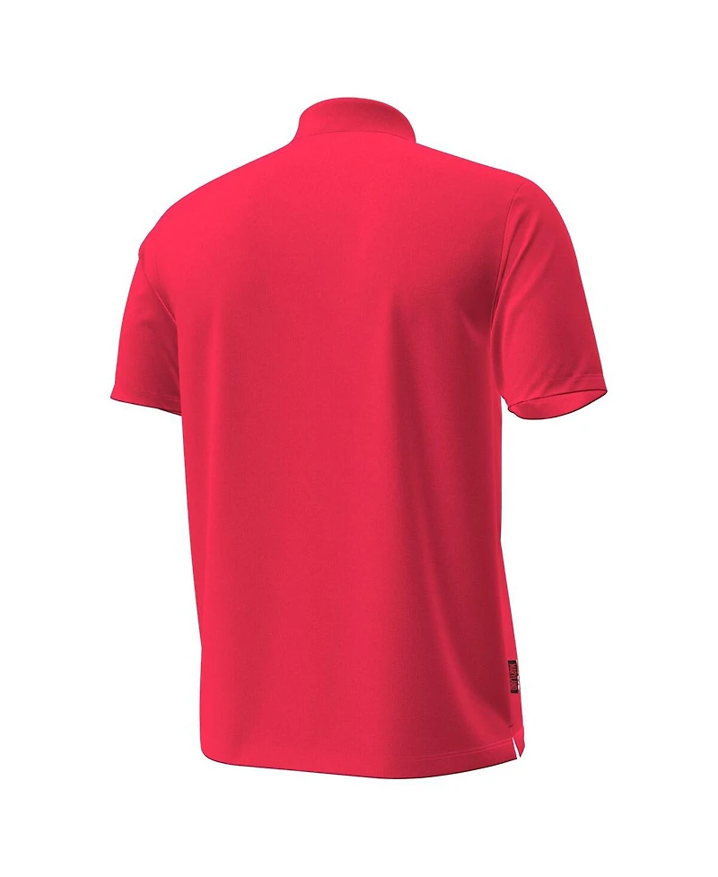 Under Armour Men's Red Maryland Terrapins Performance Drive Chest Stripe Polo Shirt