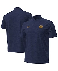 Under Armour Men's Navy Notre Dame Fighting Irish Drive Camo Jacquard Polo Shirt