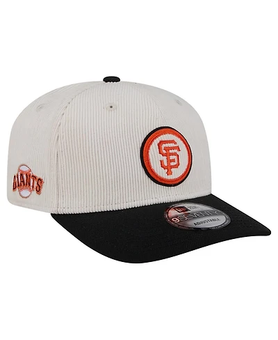 New Era Men's Cream/Black San Francisco Giants Loyal 9SEVENTY Adjustable Hat