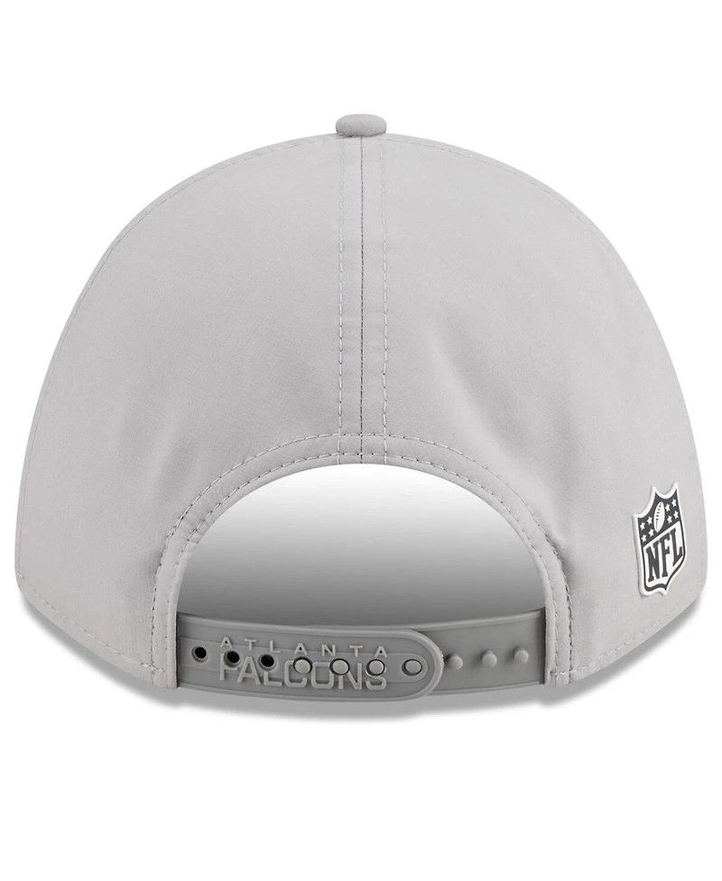 New Era Men's Gray Atlanta Falcons 2025 Sideline M-Crown 9FORTY Adjustable Hat