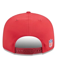 New Era Men's Cardinal Arizona Cardinals 2025 Sideline Split Panel 9FIFTY Snapback Hat