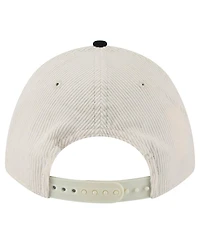 New Era Men's Cream/Black Las Vegas Raiders Two-Tone Sided Corduroy 9FORTY A-Frame Adjustable Hat