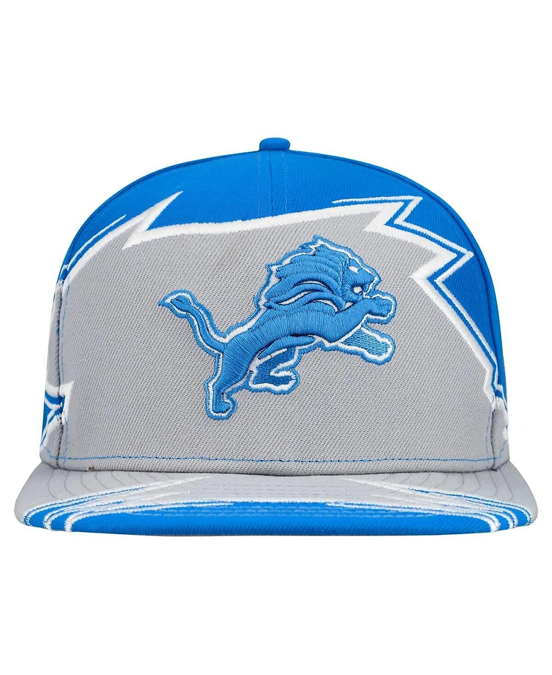 New Era Men's Blue/Gray Detroit Lions Break 59FIFTY Fitted Hat