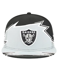 New Era Men's Black/Gray Las Vegas Raiders Break 59FIFTY Fitted Hat