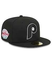 New Era Men's Black Philadelphia Phillies 59FIFTY Fitted Hat