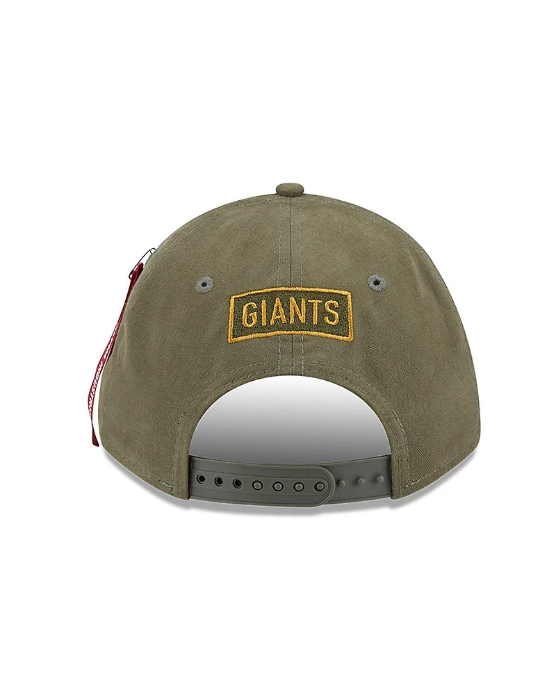 New Era Men's Olive San Francisco Giants A-Frame 9FORTY Adjustable Hat