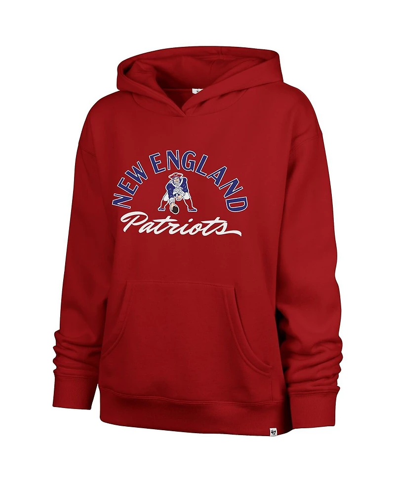 '47 Brand Women's Red New England Patriots Whirlwind Naomi Pullover Hoodie