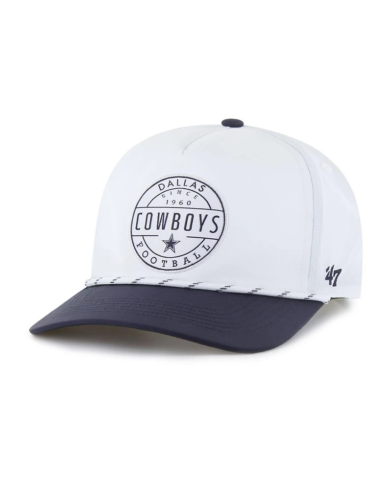 '47 Brand Men's White/Navy Dallas Cowboys Suburbia Hitch Two-Tone Adjustable Hat