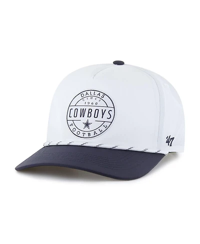 '47 Brand Men's White/Navy Dallas Cowboys Suburbia Hitch Two-Tone Adjustable Hat