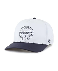 '47 Brand Men's White/Navy Dallas Cowboys Suburbia Hitch Two-Tone Adjustable Hat
