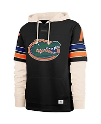 '47 Brand Men's Black Florida Gators Split Zone Cornerback Lacer Pullover Hoodie