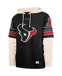 '47 Brand Men's Black Houston Texans Split Zone Cornerback Duo Hoodie