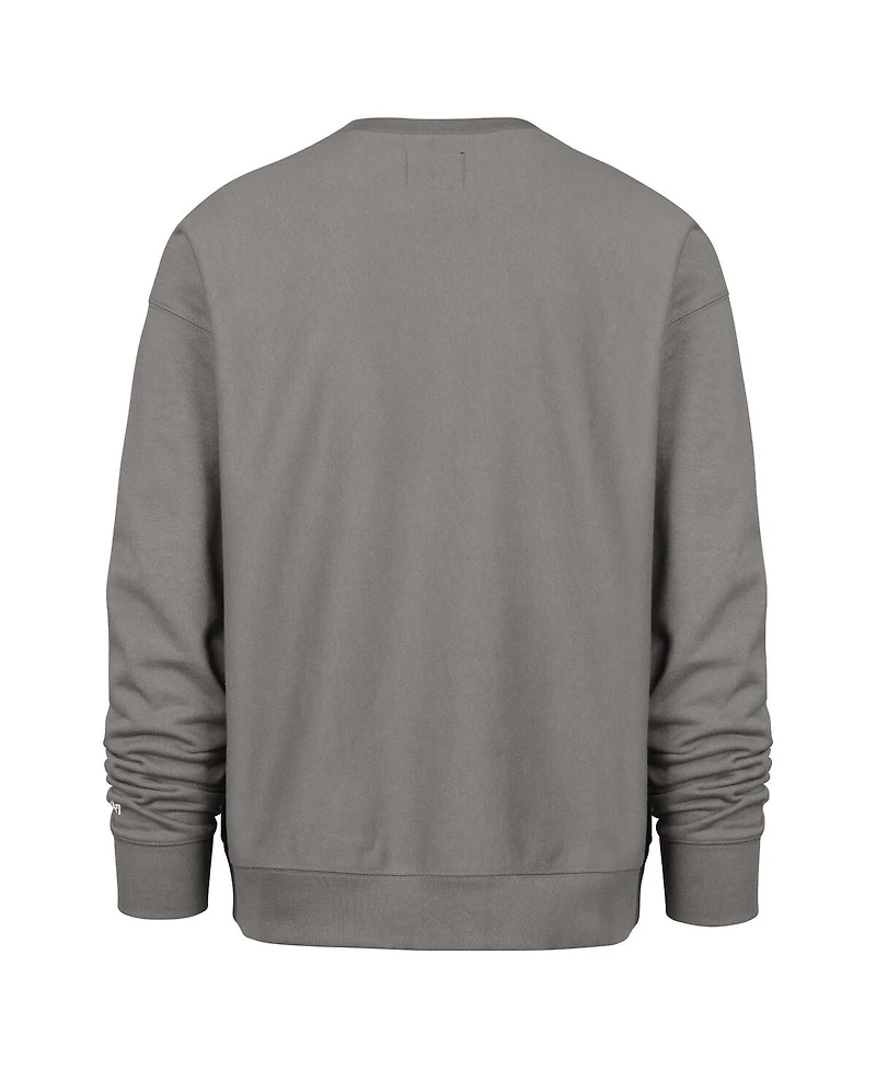 '47 Brand Men's Gray New York Knicks Offside Foundation Crew Neck Sweatshirt